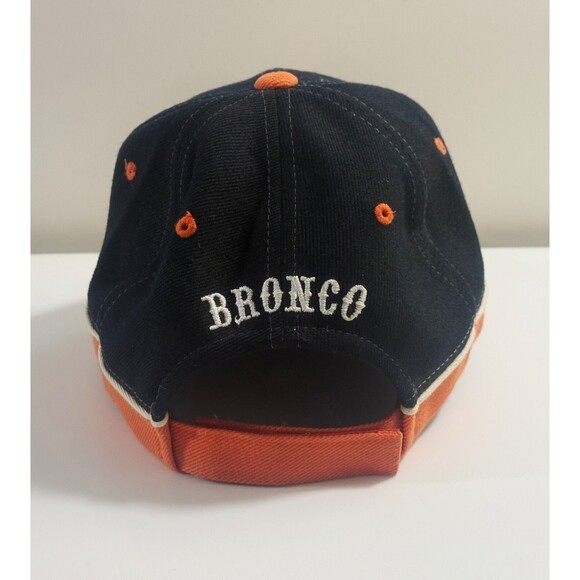 BRONCO'S Cap Hat Blue & Orange Adjustable - Picture 3 of 7